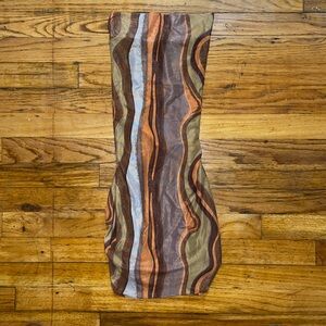 Princess Polly: Earth Tone Mesh Dress